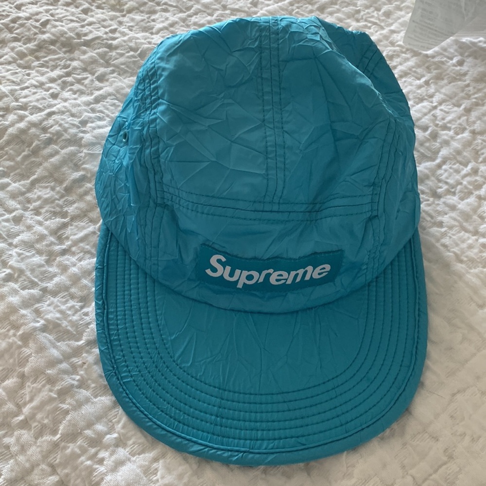 Authentic Supreme Nylon soft ball camp cap unisex wrinkle look